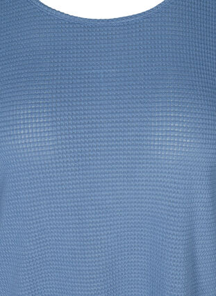 Langarm Bluse mit Rundhalsausschnitt, Bijou Blue, Packshot image number 2