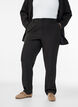 Hose mit Taschen und geraden Beinen, Schwarz, Model image number 2