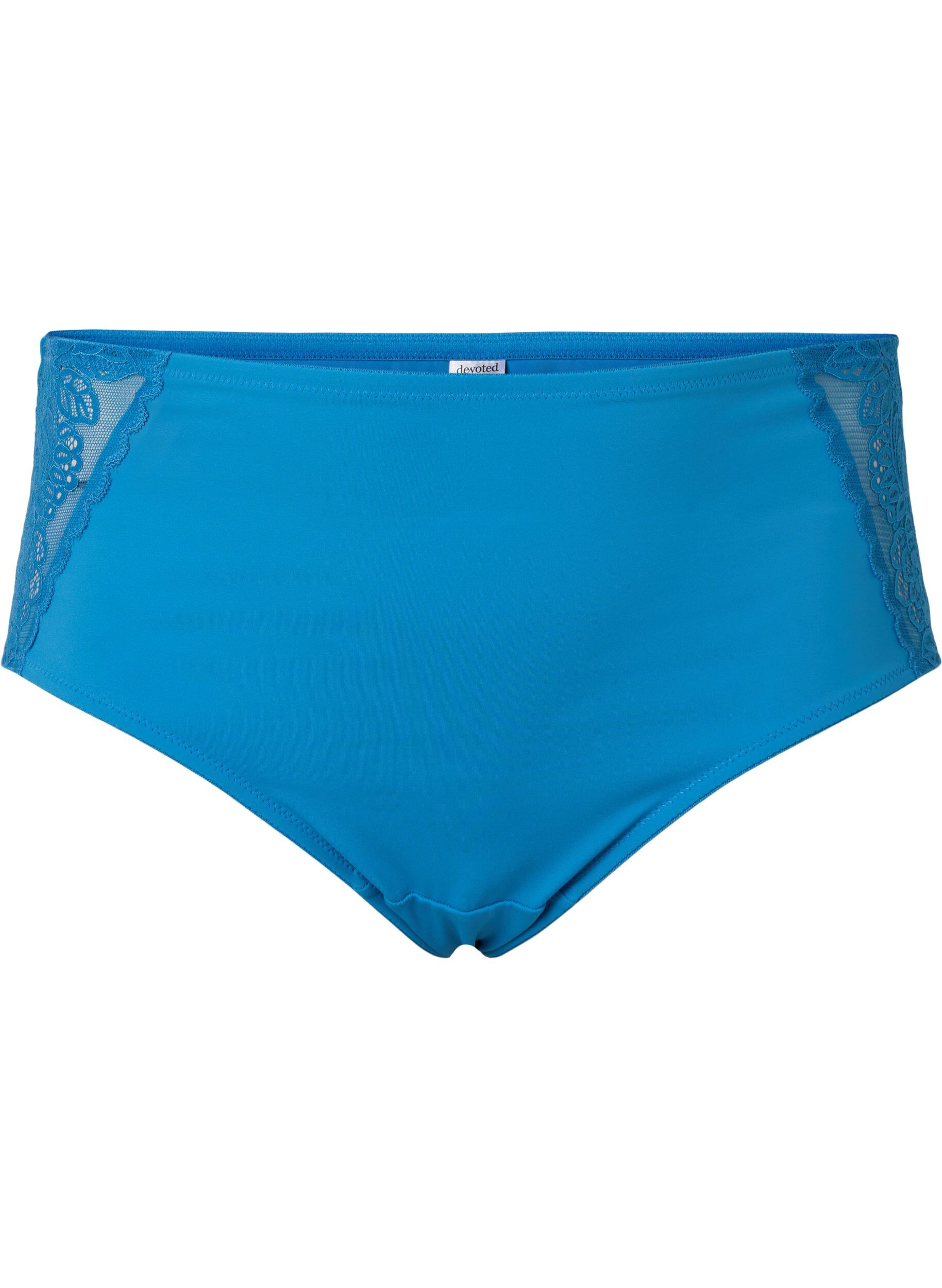 Zizzi Unterhose mit regul&auml;rer Taille und Spitze, Cendre Blue, Packshot image number 0