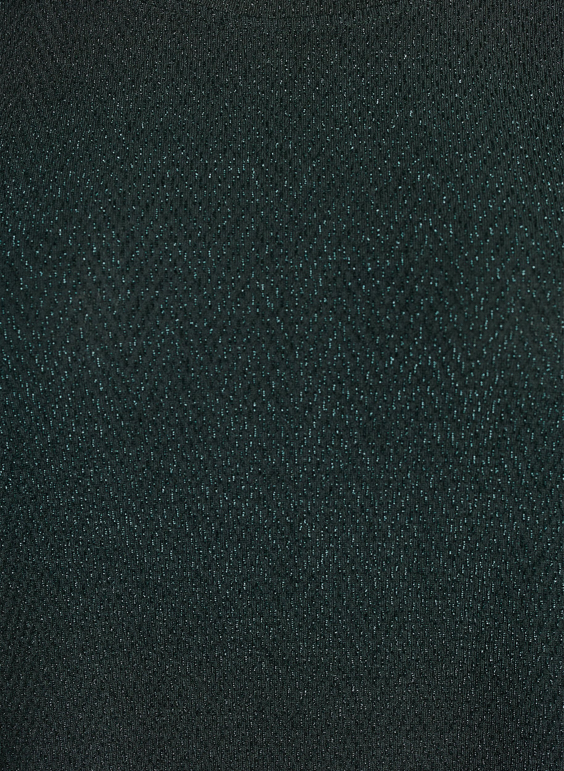 Zizzi Bluse mit Fischgr&auml;tmuster und Glitzerfaden, Gr&uuml;n, Packshot image number 2