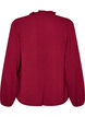 Bluse mit V-Ausschnitt und H&auml;kelband, Rot, Packshot image number 1