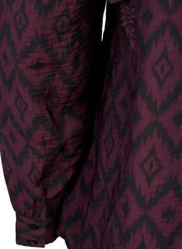 Shirtbluse aus Viskose mit Rüschendetails, Winetasting w. Black, Packshot image number 3