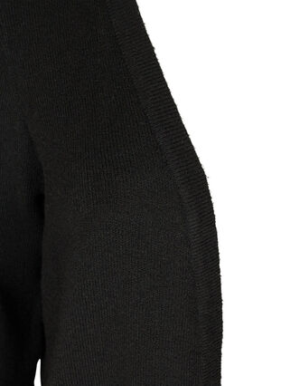 Langer, gestrickter Cardigan mit Taschen, Black, Packshot image number 2