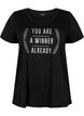 Trainings-T-Shirt mit Print, Black w. Winner, Packshot image number 0