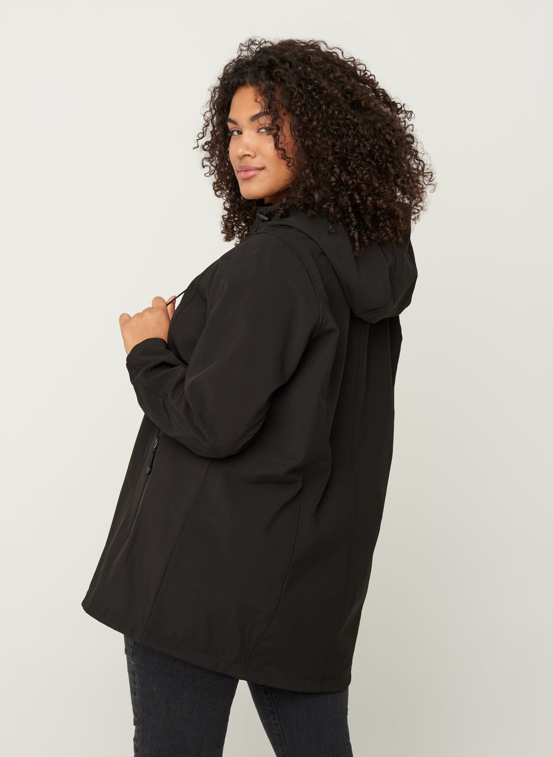 Zizzi Softshelljacke, Black, Model image number 2