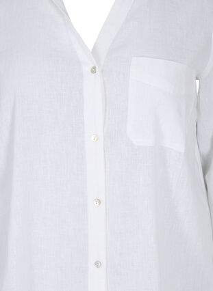 Bluse mit 3/4-Ärmeln und Knöpfen, White, Packshot image number 2