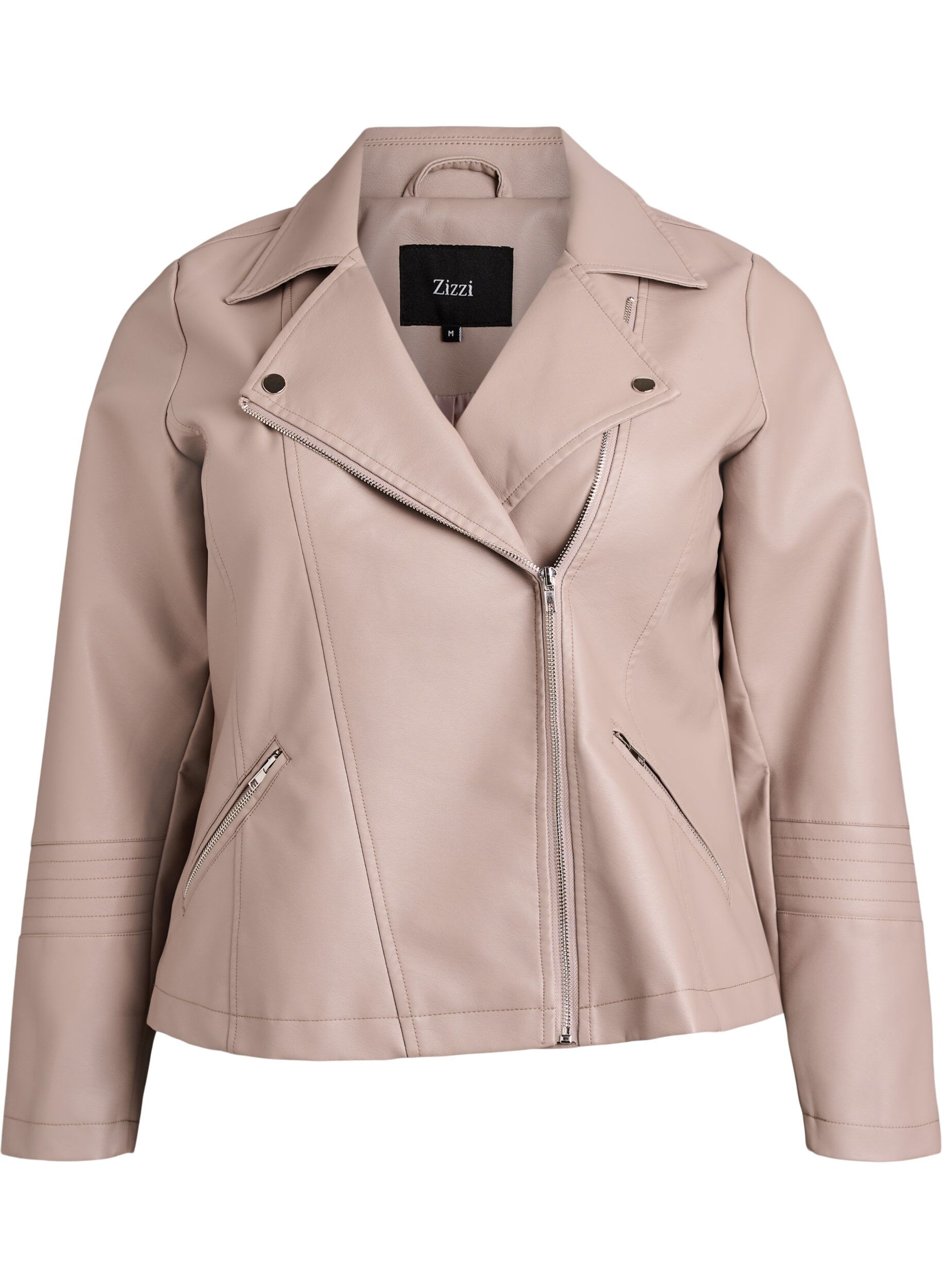 Bikerjacke aus Kunstleder