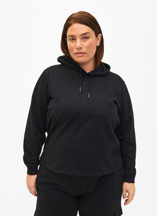 Sweatshirt-Hoodie, Black, Model image number 0