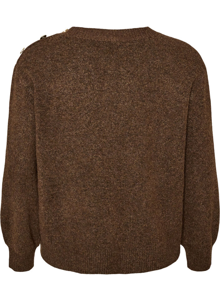 Strickbluse mit Knopfleiste, 0890, Packshot image number 1