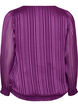 Gestreifte Bluse in Ballonform, Lila, Packshot image number 1