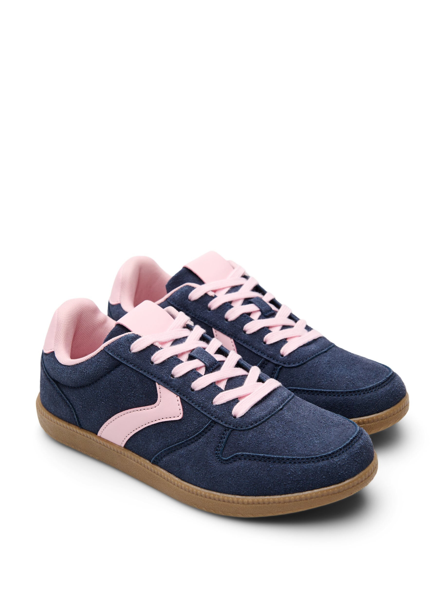 Zizzi Sneaker aus Wildlederimitat, Blau, Packshot image number 1
