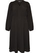 Midikleid mit Smock und Zierkn&ouml;pfen, Schwarz, Packshot image number 0