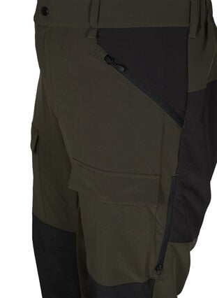 Wasserabweisende Wanderhose mit Taschen, Forest Night, Packshot image number 2