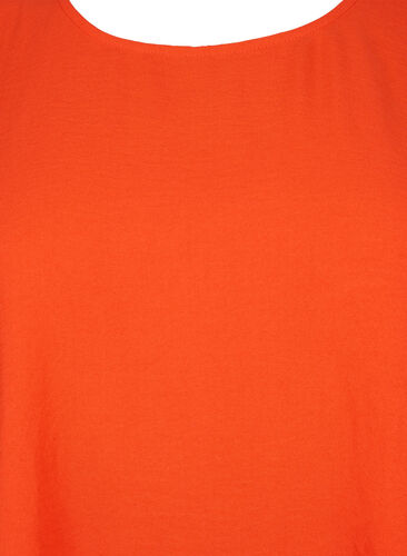 Kurzärmelige Bluse mit Falten, Orange.com, Packshot image number 2