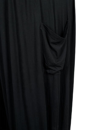 Ärmelloser Jumpsuit mit Taschen, Black, Packshot image number 3