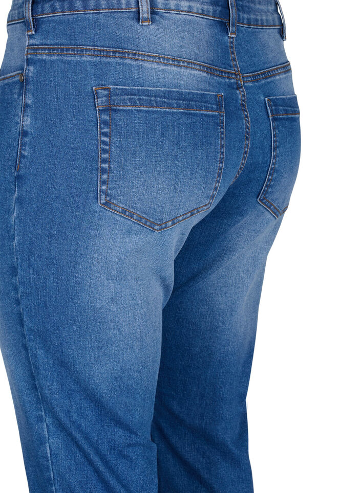 Emily Schmale Passform Denim-Caprihose, Blue Denim, Packshot image number 3