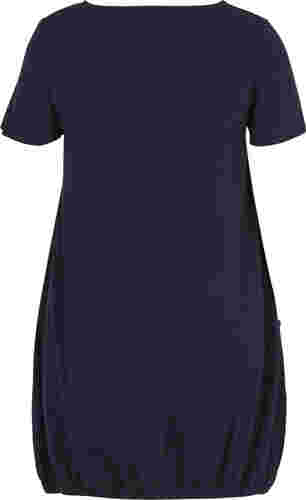 Kurzarm Kleid aus Baumwolle, Night Sky, Packshot image number 1