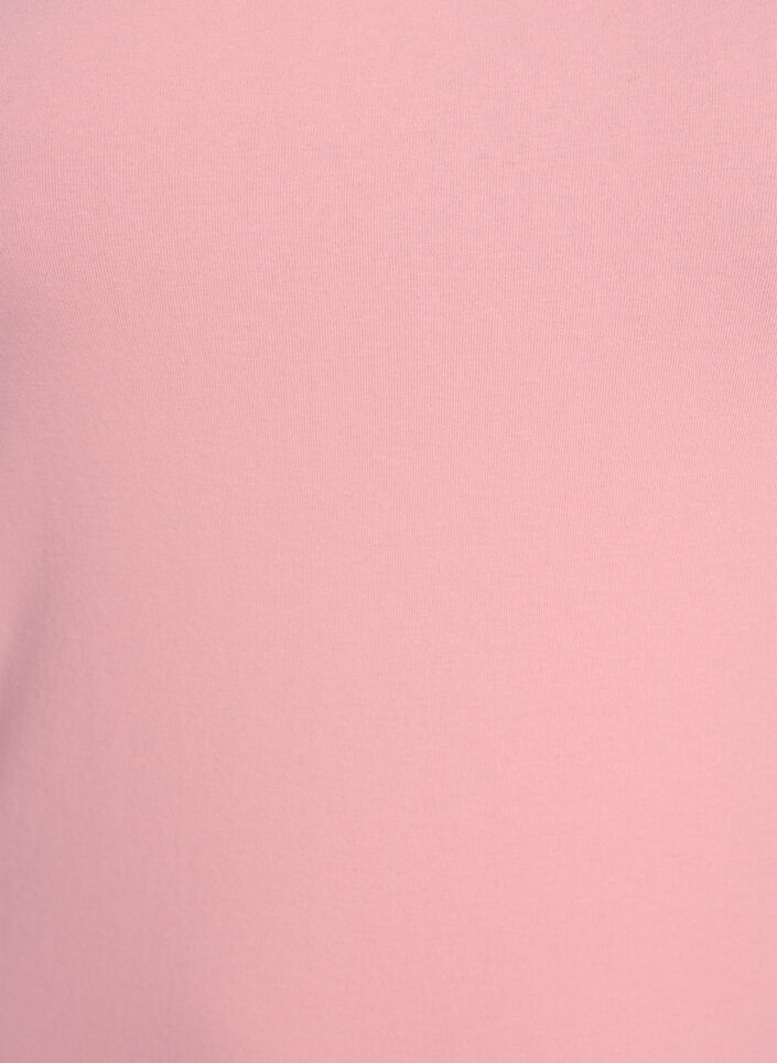 Einfarbiges Basic Top aus Baumwolle, Rot, Packshot image number 2