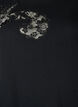 T-Shirt aus Baumwolle mit Spitzenapplikationen, Schwarz, Packshot image number 2