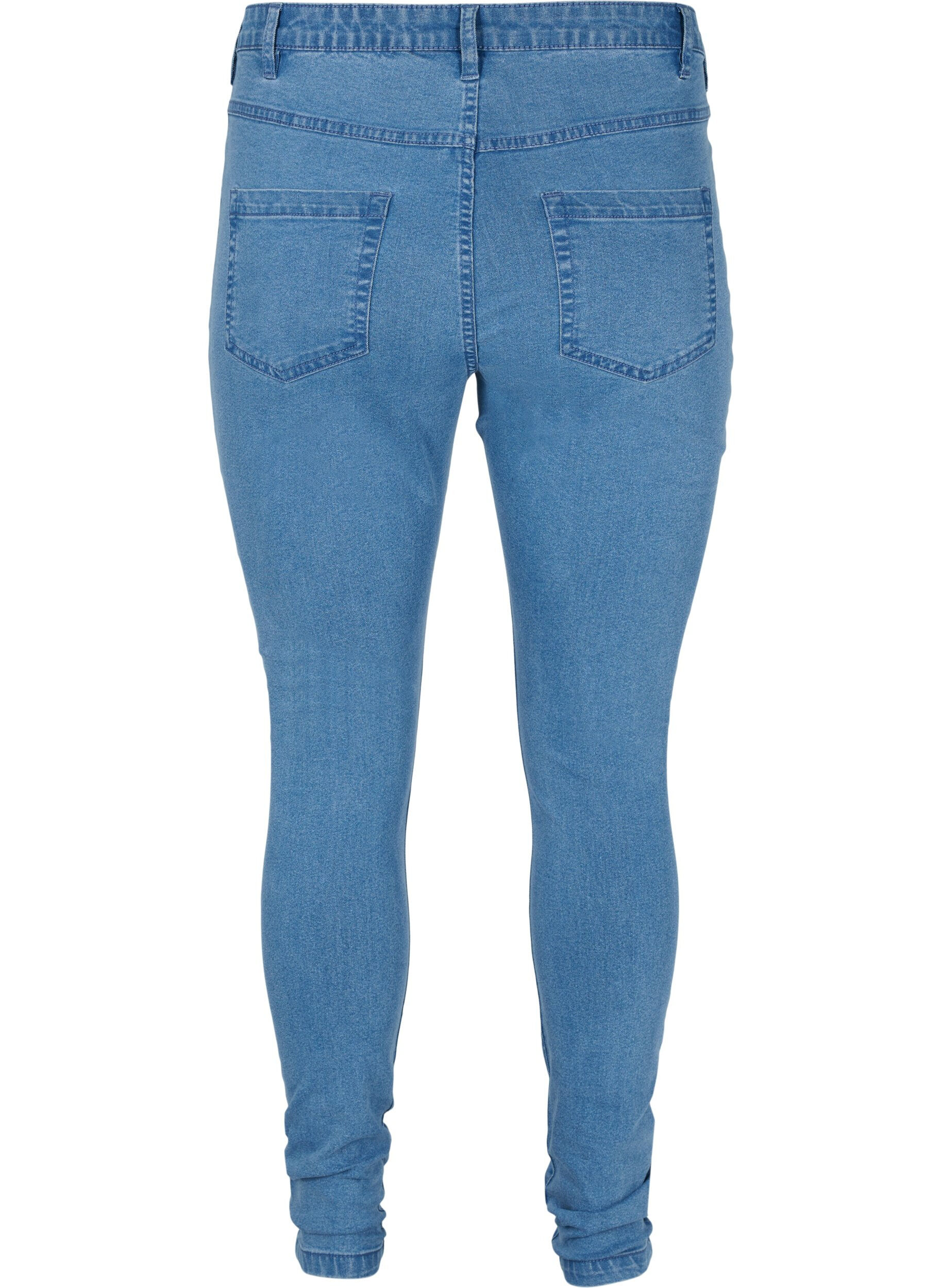 Zizzi Hochtaillierte Super Slim Amy Jeans, Blau, Packshot image number 1