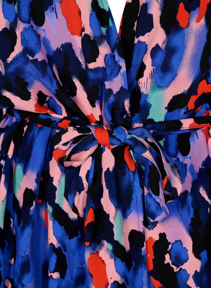 Kimono aus Viskose mit Print, Colorful Animal, Packshot image number 2