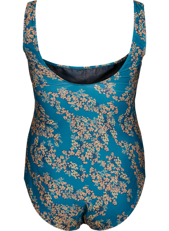 Badeanzug mit Blumenprint, Zebra Flower, Packshot image number 1