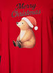 Nachthemd aus Bio-Baumwolle mit Weihnachtsmotiv, Rot, Packshot image number 2