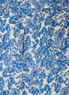 Baumwollbluse mit eckigem Ausschnitt, Blau, Packshot image number 2