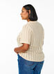 Gestricktes Poloshirt mit Lochmuster, Beige, Model image number 2