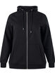 Kapuzensweatshirt mit Rei&szlig;verschluss und Taschen, Schwarz, Packshot image number 0