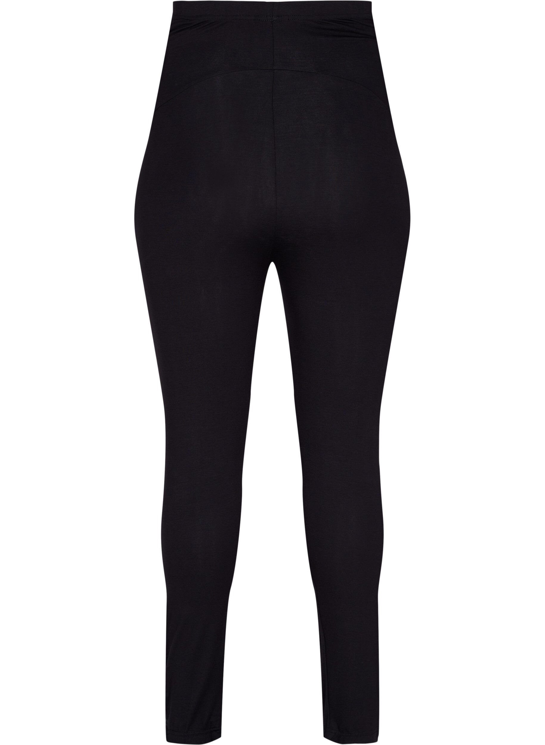 Zizzi Schwangerschaftsleggings aus Viskose mit Kn&ouml;pfen, Black, Packshot image number 1