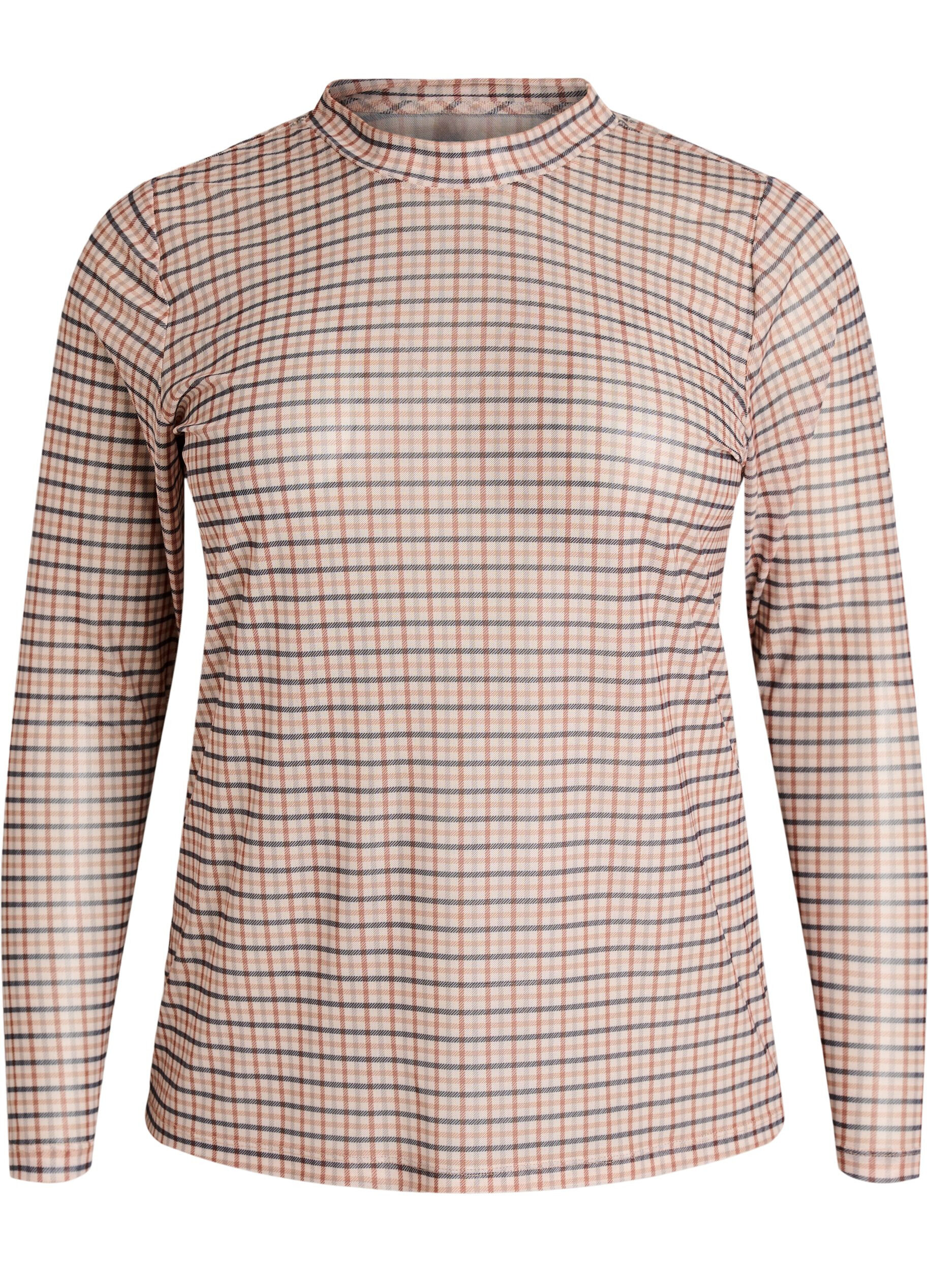 ZizziBluse aus Mesh mit Punkten, 9996, Packshot image number 0