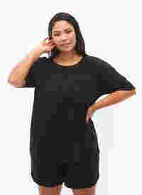 Bluse mit 1/2-Ärmeln, Black, Model