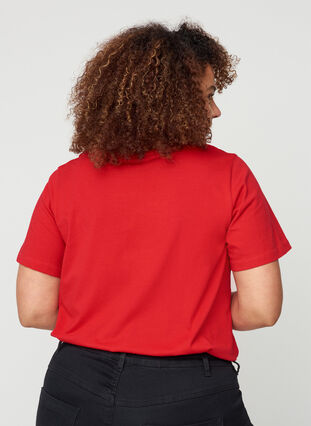 Weihnachts-T-Shirt mit Pailletten, Red, Model image number 1