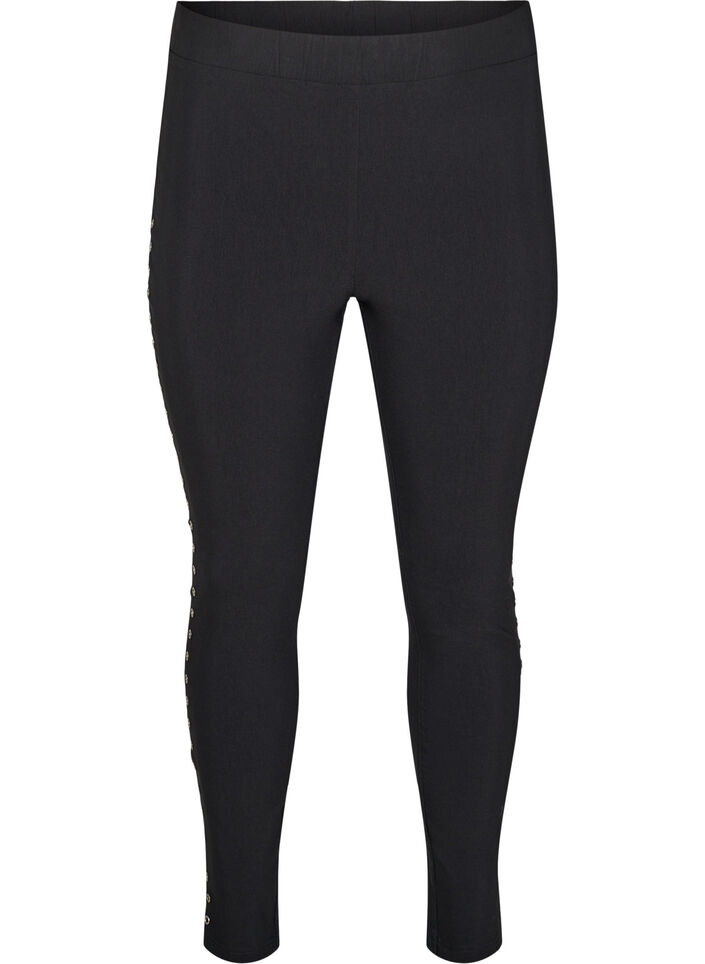 Leggings mit Ösen, Black, Packshot image number 0