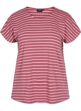 T-Shirt aus Baumwolle mit Streifen, Apple Butter Stripe, Packshot image number 0