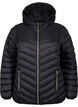 Leichte Steppjacke mit Kapuze, Schwarz, Packshot image number 0