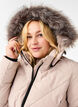 Langer Wintermantel mit Hakenverschl&uuml;ssen und Kunstfellkragen, Beige, Model image number 4