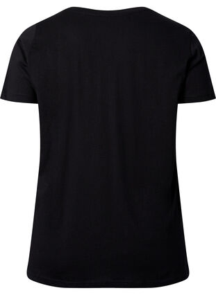 Trainings-T-Shirt mit Print, Black w. Run Away, Packshot image number 1