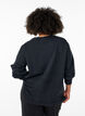 Lockeres Sweatshirt im gewaschenen Look, Grau, Model image number 2
