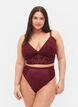 G-String mit normaler Taillenhöhe, Bordeaux Ass, Model image number 0