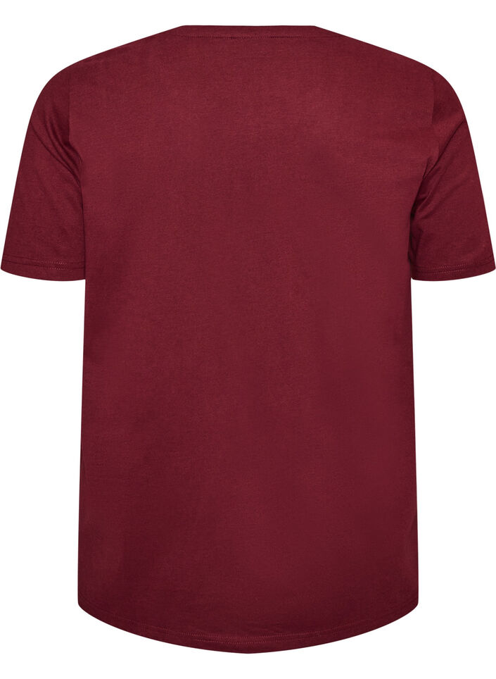 T-Shirt mit Print, Rot, Packshot image number 1