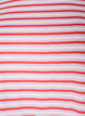 Langes oversized T-Shirt aus Bio-Baumwolle mit Streifen, Lila, Packshot image number 2