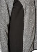 Trainingsjacke mit Kontrasteins&auml;tzen und hohem Kragen, Grau, Packshot image number 3