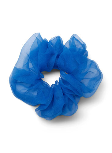 Scrunchie mit Blumenprint, Victoria Blue, Packshot image number 0