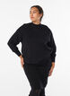 Kurzer Strickrock mit breitem Bund, Schwarz, Model image number 1