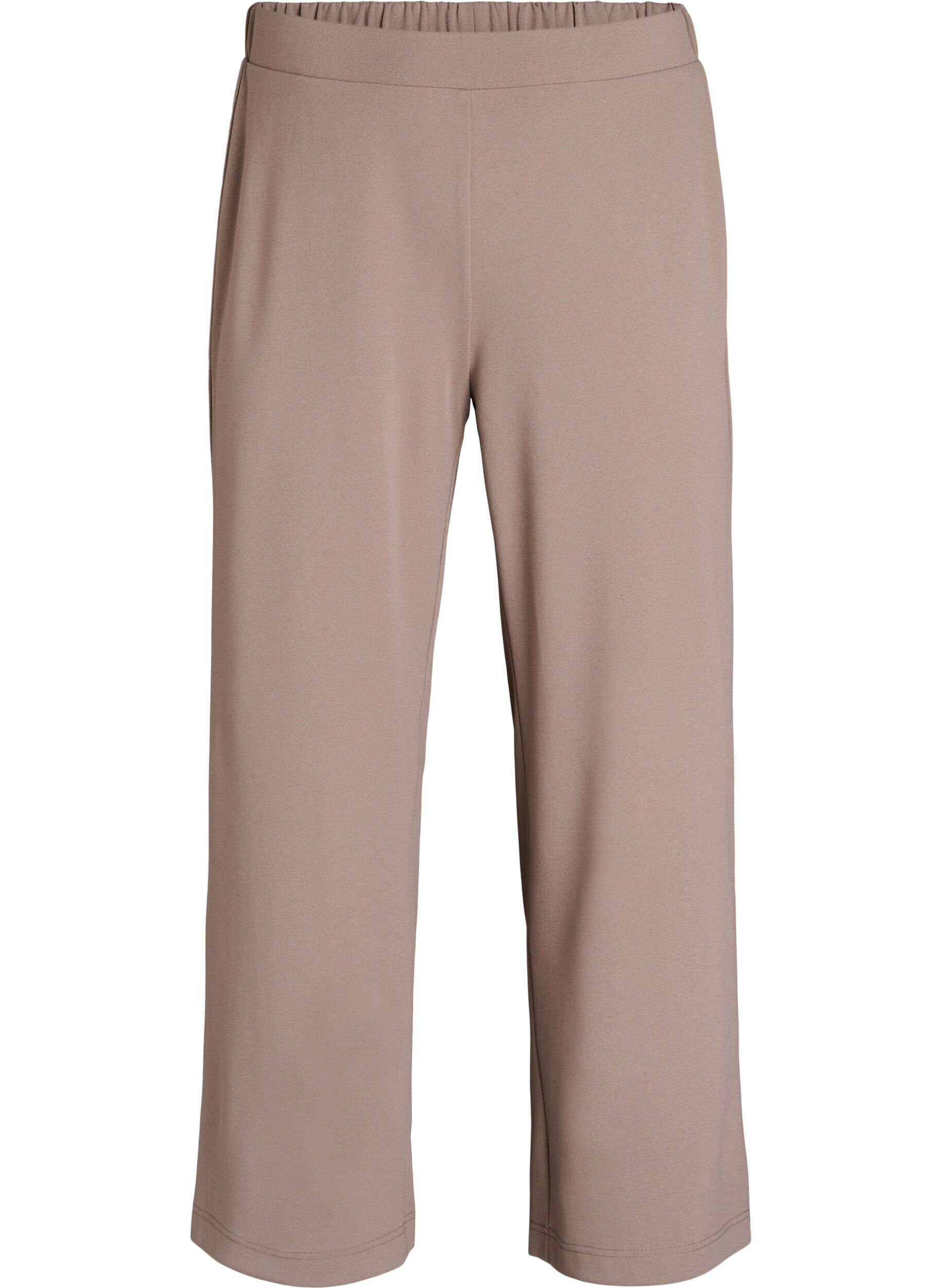 Zizzi FLASH - Hose mit weitem Bein, Beige, Packshot image number 0