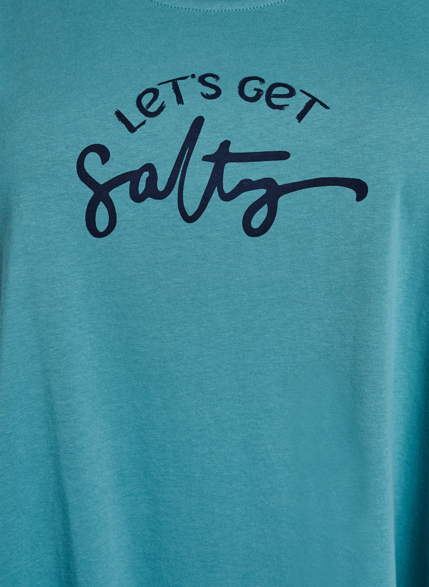 Zizzi &Auml;rmelloses Kleid in A-Linie, Blau, Packshot image number 2