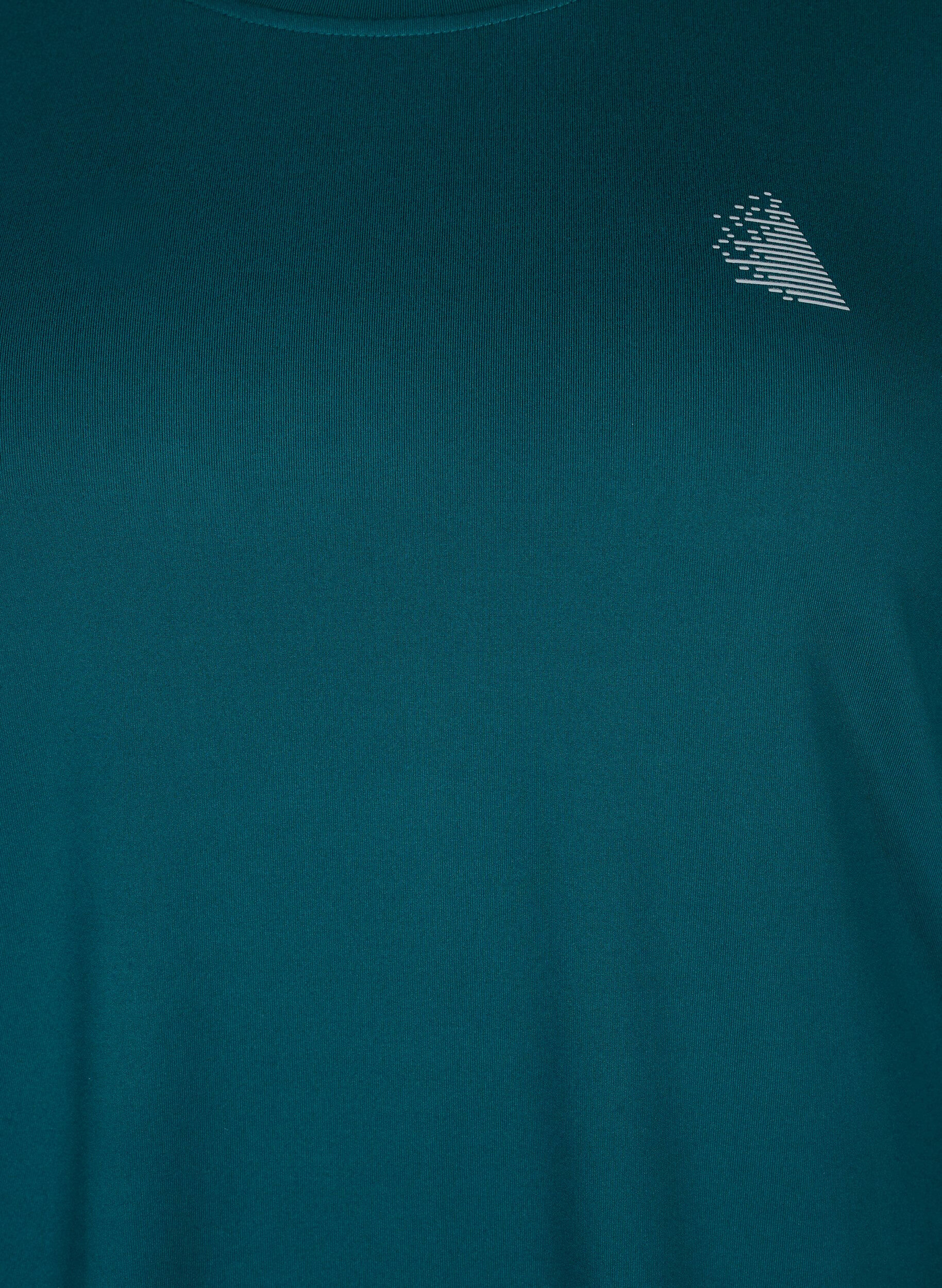 Zizzi Lang&auml;rmeliges Trainingsshirt, Deep Teal, Packshot image number 2
