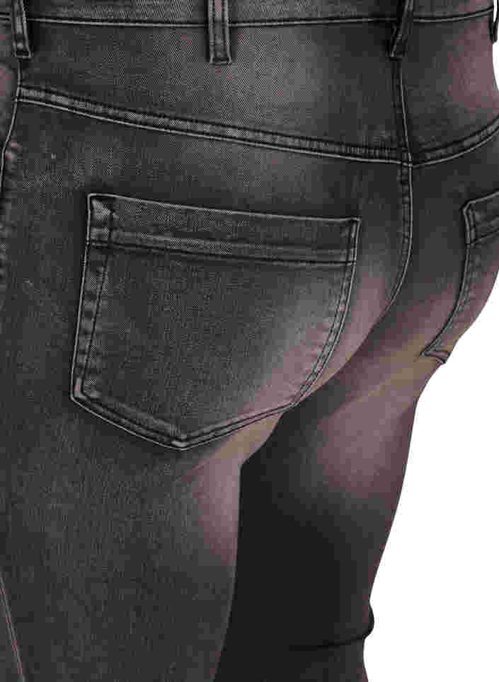 Super Slim Amy Jeans mit hoher Taille, Dk Grey Denim, Packshot image number 3